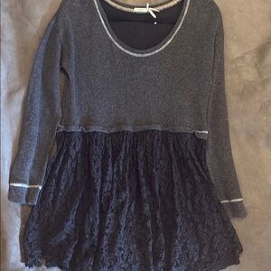 Kimchi Blue mixed media mini dress/tunic